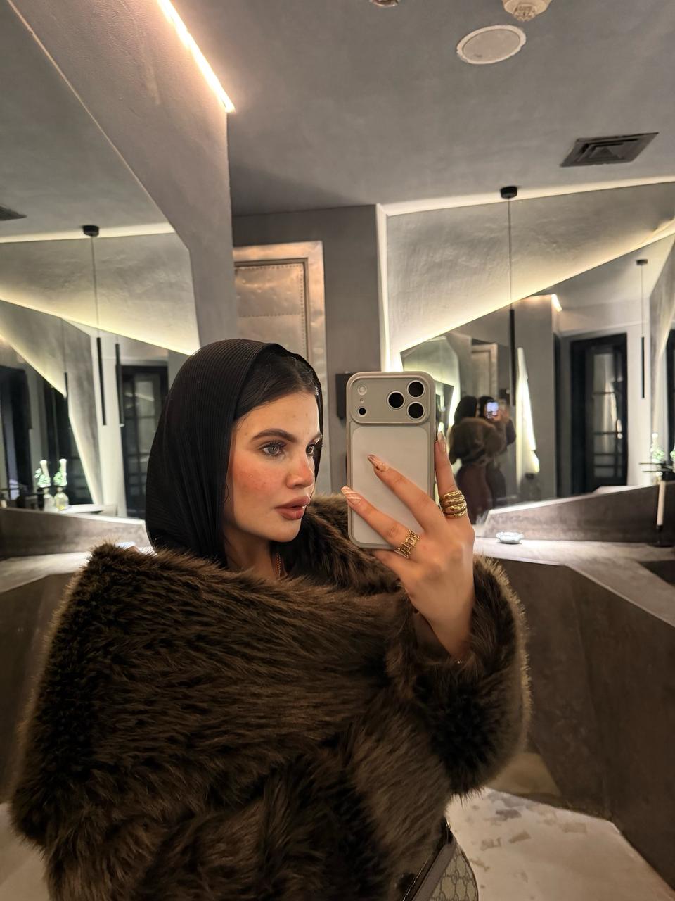 Luxury faux fur jacket